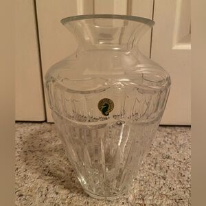 Waterford Crystal Vase with Original Sticker.  Beautifully crafted!